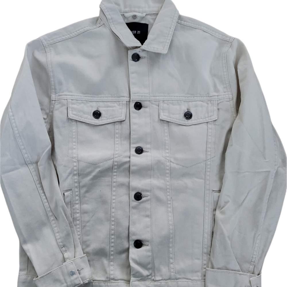 Forever 21 off white color Jean Jacket